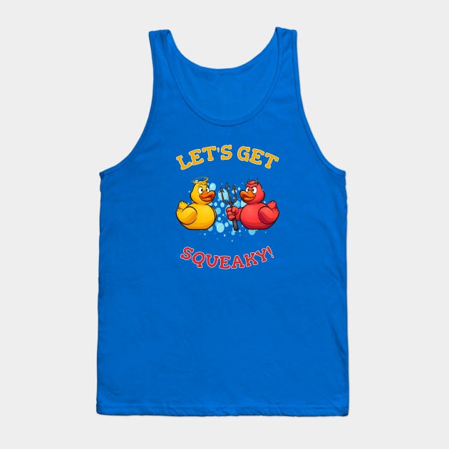 Bubble Bath Angel Vs Devil Duckies Tank Top by KarmicKal